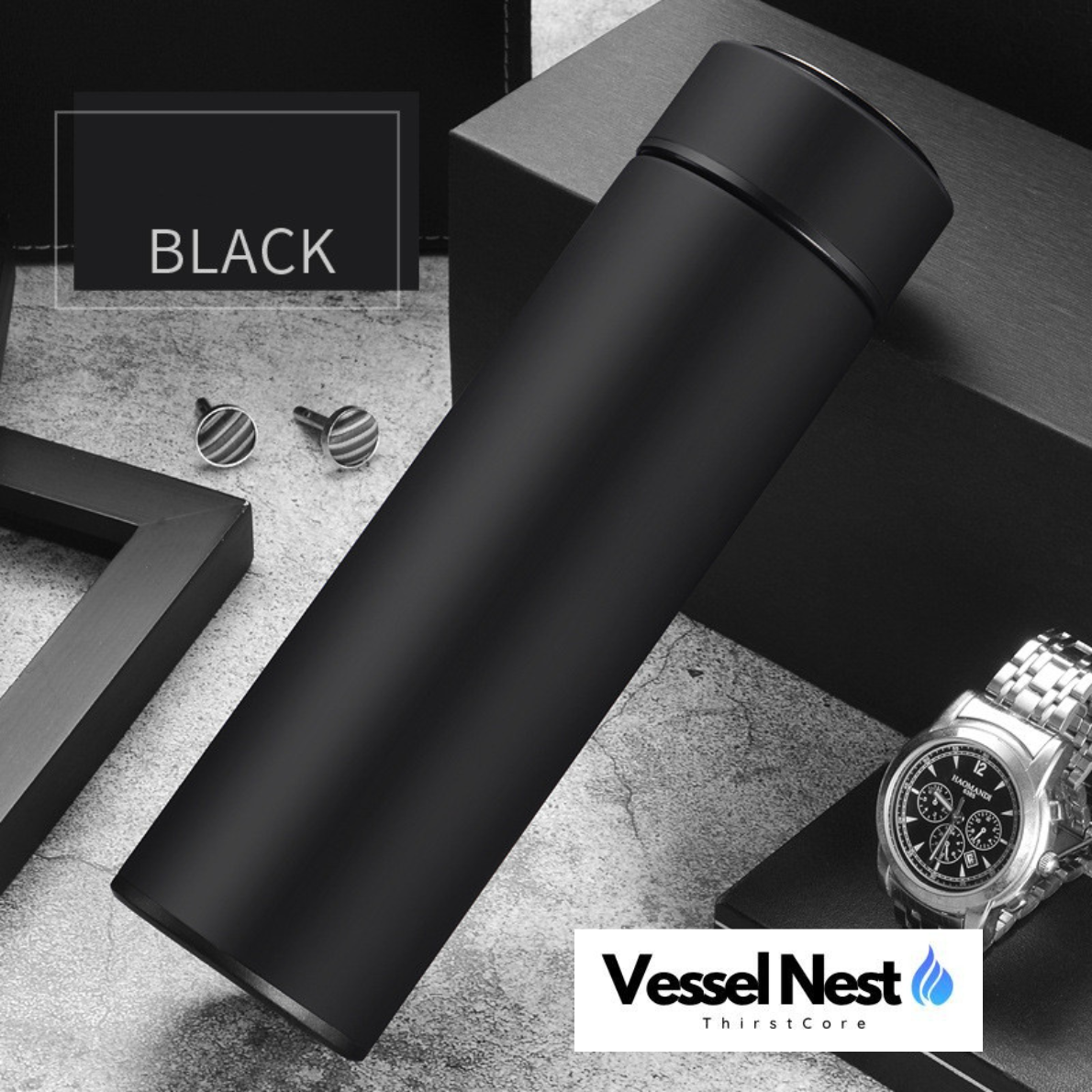 Vessel Nest™ Executive Series – 500ML 304 Stainless Steel Vacuum Flask