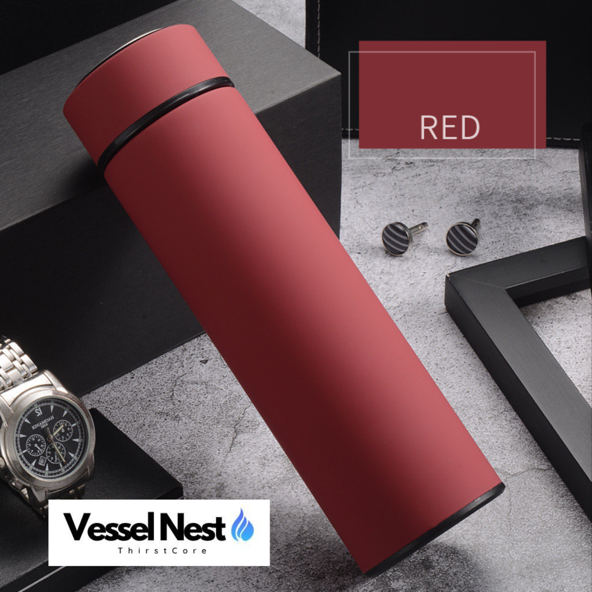 Vessel Nest™ Executive Series – 500ML 304 Stainless Steel Vacuum Flask